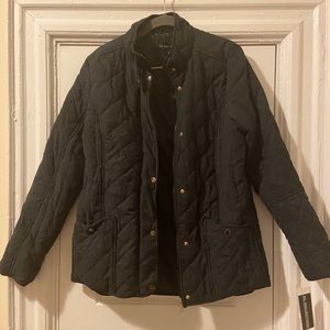 NWT KC Collection Black quilted jacket